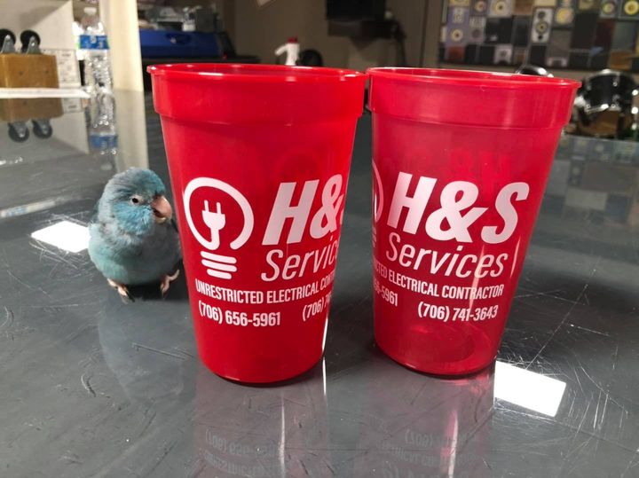 Custom printed drinkware for local businesses and schools